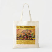 Heaven's Gate met een gouden foliestructuur en Jez Tote Bag (Voorkant)