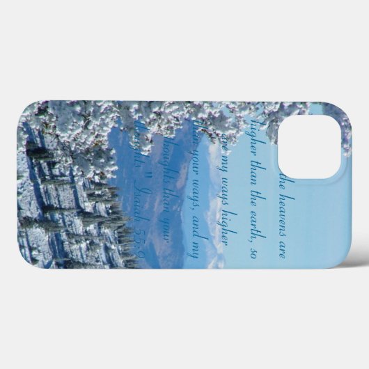 "Heavens Higher"-Mountain iPhone Case (Achterkant (horizontaal))