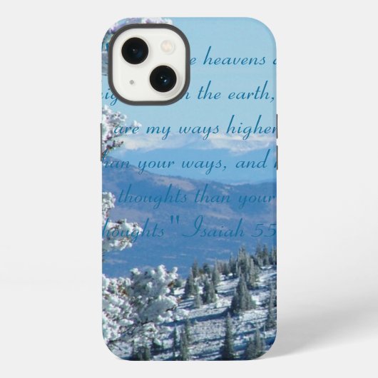 "Heavens Higher"-Mountain iPhone Case Hoesje (Achterkant)