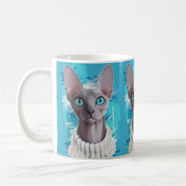 Heavens in de ogen (Sphynx cat) Koffiemok