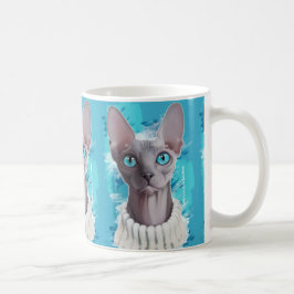 Heavens in de ogen (Sphynx cat) Koffiemok