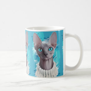 Heavens in de ogen (Sphynx cat) Koffiemok