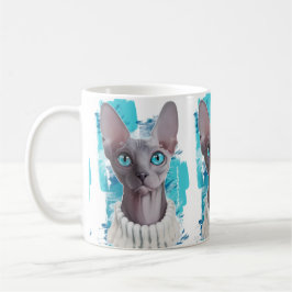 Heavens in de ogen (Sphynx cat) Koffiemok