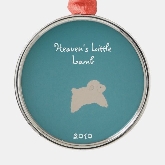 Heaven's Little, Lamb, 2010 Metalen Ornament (Voorkant)