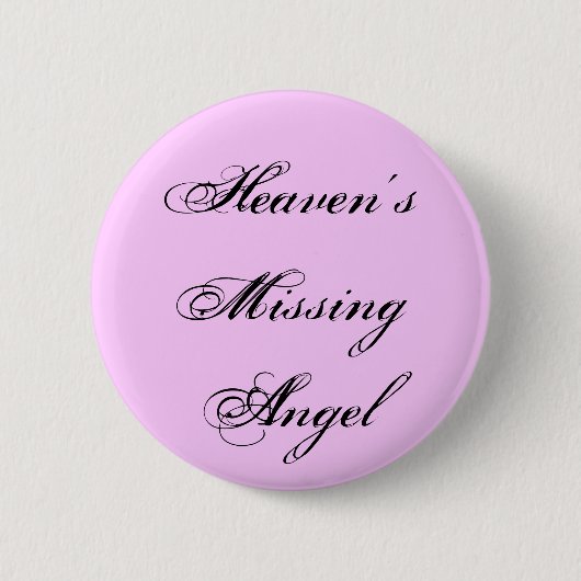 Heaven's Missing Angel Button (Voorkant)