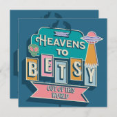 Heavens naar Betsy Flat Kaart (Voorkant / Achterkant)