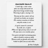HEAVENS REALM POEM FOTOPLAAT (Voorkant)