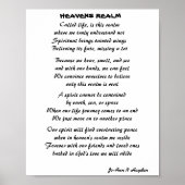 HEAVENS REALM POEM POSTER (Voorkant)