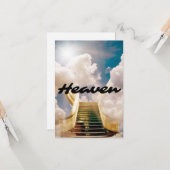 Heaven's Stairway Flat Wenskaart Kaart (Voorkant / Achterkant in situ)