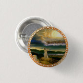 Heavens verwelkomen omhelzing Jezus in de schemeri Ronde Button 3,2 Cm (Voorkant /achterkant)