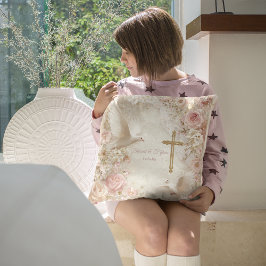 Heaveny Blush & Gold Quince, op maat Kussen