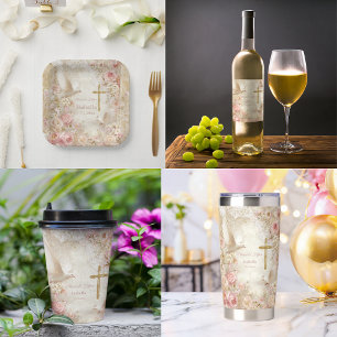 Heaveny Blush & Gold Quince, op maat Papieren Bordje