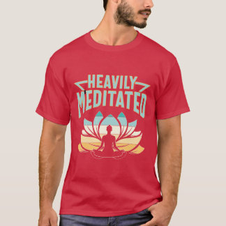 Heavily Meditated Yoga Scoop friends T-shirt