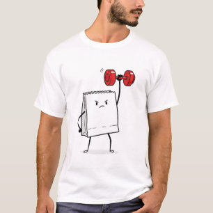 Heavy Bag Workout Grappige Cartoon Gym T-shirt