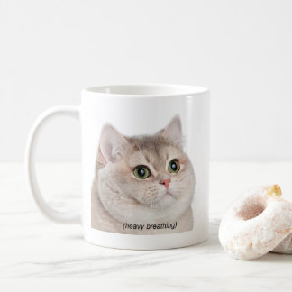 Heavy Breathing Cat Meme Mok Dubbelzijdig