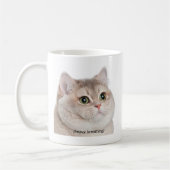 Heavy Breathing Cat Meme Mok Dubbelzijdig (Links)