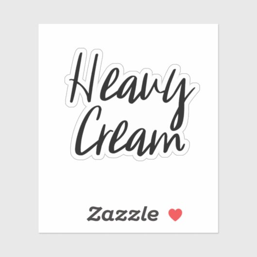 Heavy Cream Storage Sticker (Vel)