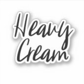 Heavy Cream Storage Sticker (Voorkant)
