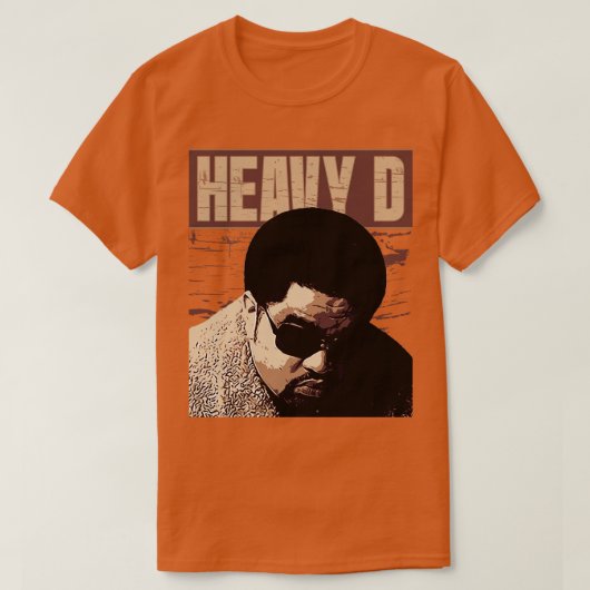 HEAVY D Brown  T-shirt (Design voorkant)