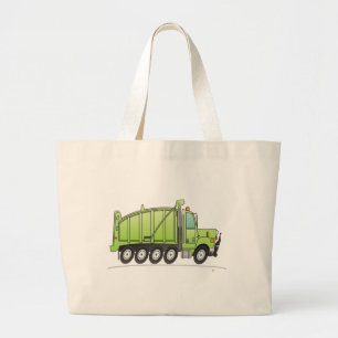 Heavy Duty Dump Truck Green Grote Tote Bag
