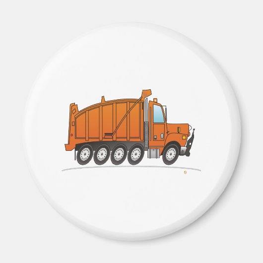Heavy Duty Dump Truck Sinaasappel Magneet (Voorkant)