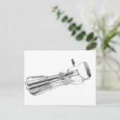 "Heavy Duty Egg Beater" Keukenkunst Waterverf Briefkaart (Staand voorkant)