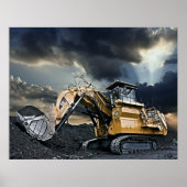 Heavy Duty Excavator Poster (Voorkant)