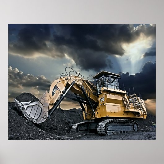 Heavy Duty Excavator Poster (Voorkant)