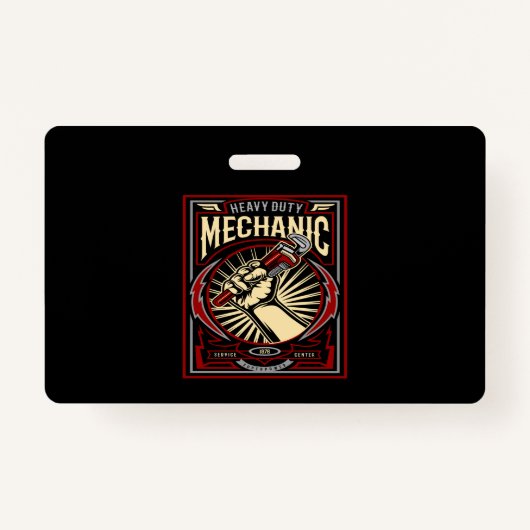 heavy duty mechanic badge (Voorkant)