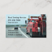 Heavy Duty Towing Service Visitekaartje (Voorkant)