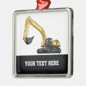 Heavy Equipment Business Excavator Construction Me Metalen Ornament (Links)