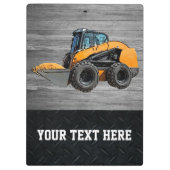 Heavy Equipment Business Skid Steer Construction N Klembord (Achterkant)