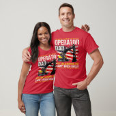 Heavy Equipment Operator Dad Design On Back Of Clo T-shirt (Unisex)