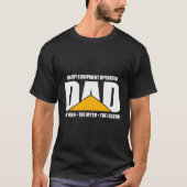 Heavy Equipment Operator Dad Tshirt Graafmachine B (Voorkant)