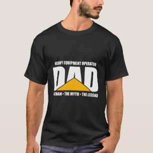 Heavy Equipment Operator Dad Tshirt Graafmachine B