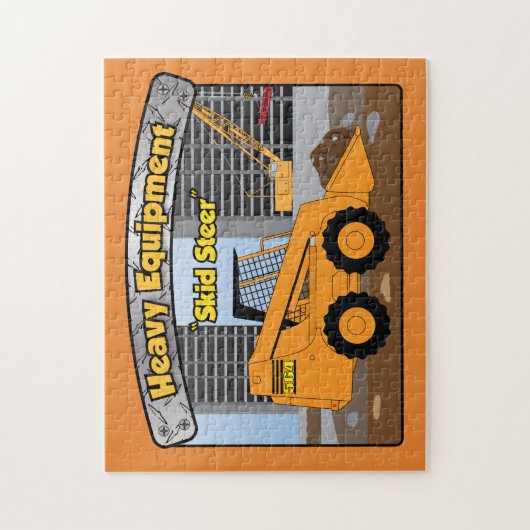 Heavy Equipment Skid Steer puzzle Legpuzzel (Verticaal)