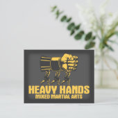 Heavy Hands MMA Briefkaart (Staand voorkant)