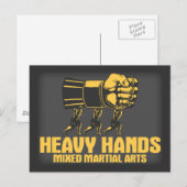 Heavy Hands MMA Briefkaart (Voorkant / Achterkant)