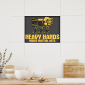 Heavy Hands MMA Poster (Keuken)