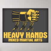Heavy Hands MMA Poster (Voorkant)