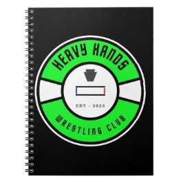 Heavy Hands Wrestling Club Journal Book  Notitieboek