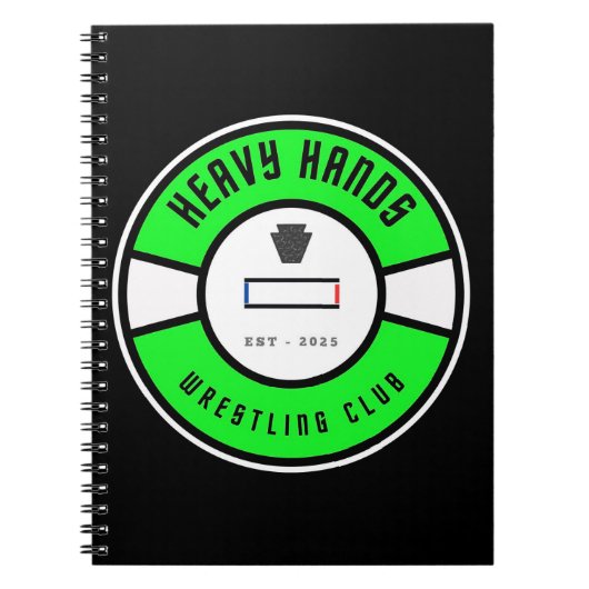 Heavy Hands Wrestling Club Journal Book  Notitieboek (Voorkant)