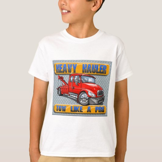 Heavy Hauler Tow Truck T-shirt (Voorkant)