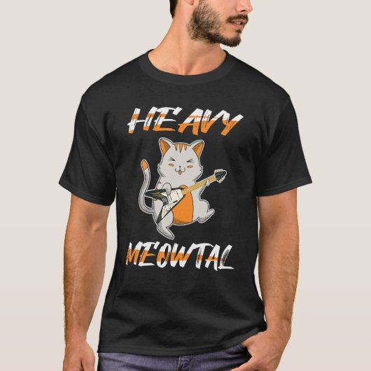 Heavy Meowtal - Cat Lover T-shirt (Voorkant)