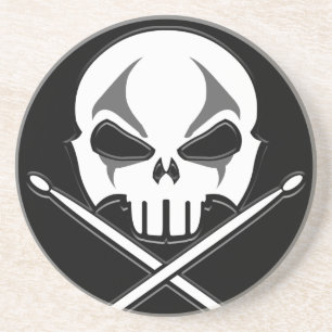 Heavy Metal Achtbaan Rock & Roll Drummer Onderzett Zandsteen Onderzetter