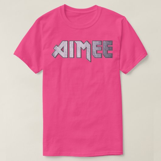 Heavy metal Aimee T-shirt (Design voorkant)