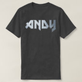 Heavy metal Andy T-shirt (Design voorkant)