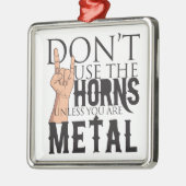 Heavy Metal Badass Metalen Ornament (Links)