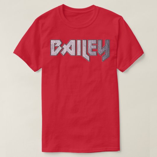 Heavy metal Bailey T-shirt (Design voorkant)