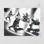 Heavy Metal Band Briefkaart (Voorkant)